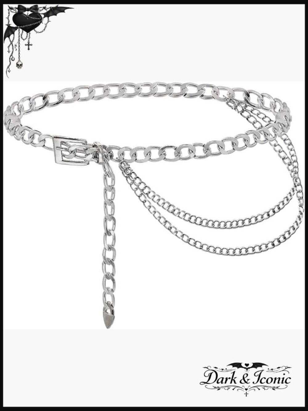 Punk Chunky Waist Chain Belt Metallic Belly Chain Women's Accessory